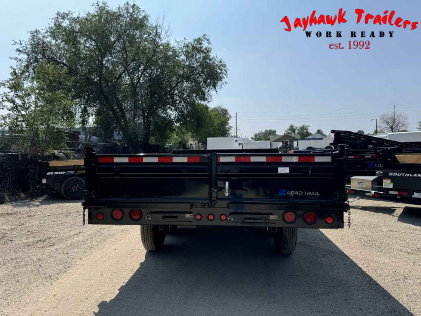 New 2025 Load Trail 8-14 Deckover Dump W/ Fold Down Sides 7K Axles