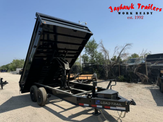 New 2025 Load Trail 8-14 Deckover Dump W/ Fold Down Sides 7K Axles