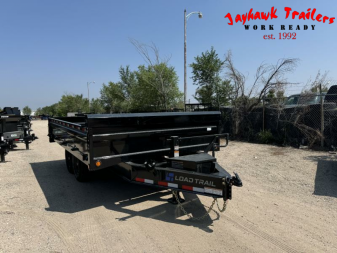 New 2025 Load Trail 8-14 Deckover Dump W/ Fold Down Sides 7K Axles
