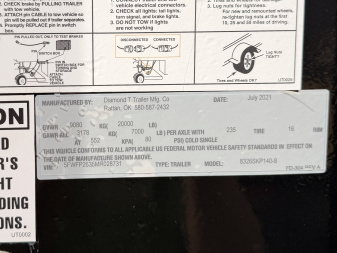 Used 2021 Diamond T 7-HD26TripleGooseNeckEquipmentHauler