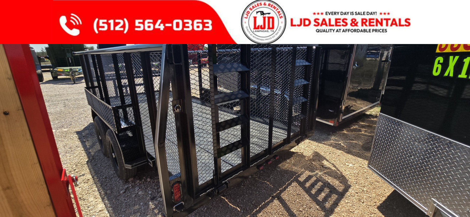 New 2025 Tiger - 83" x 16' Landscape Trailer - 5200LB Axles