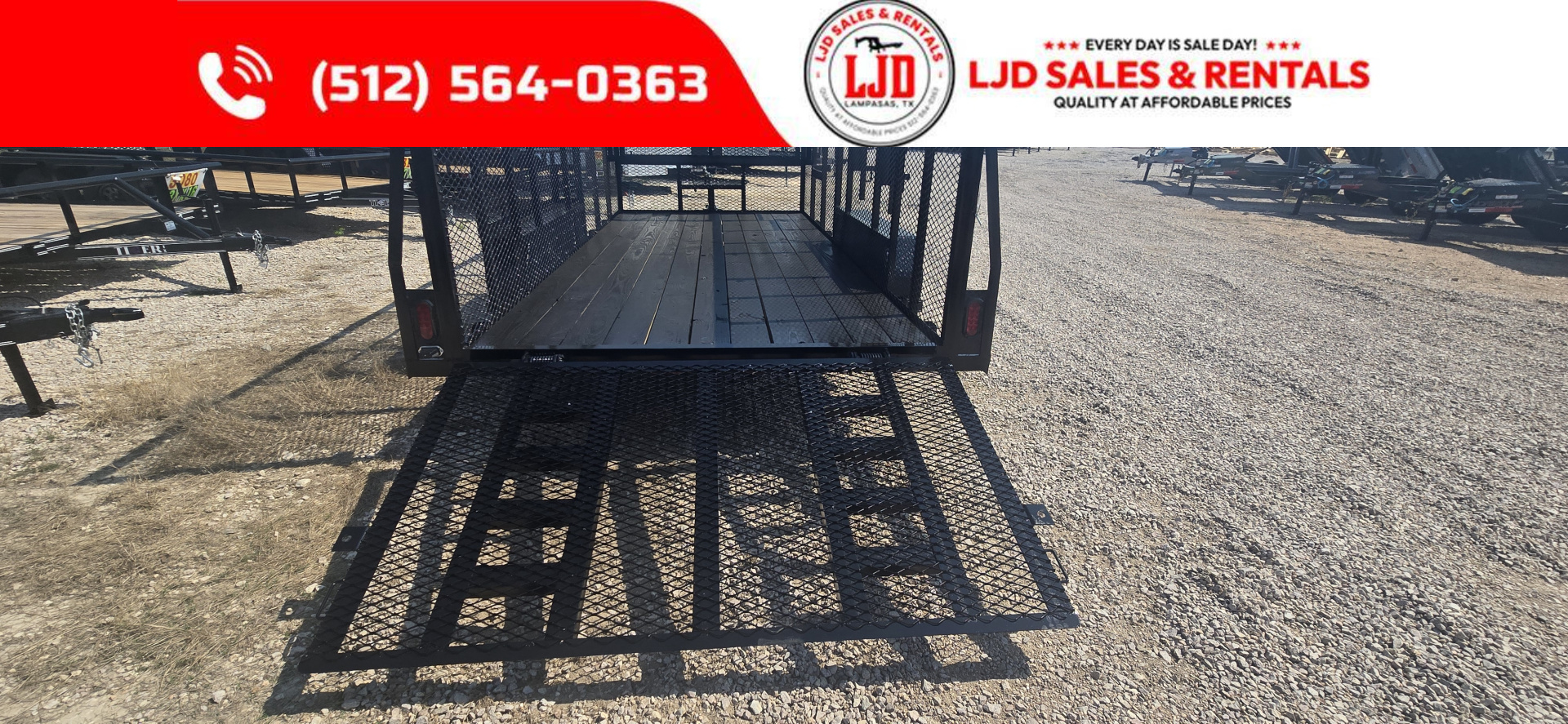 New 2025 Tiger - 83" x 16' Landscape Trailer - 5200LB Axles