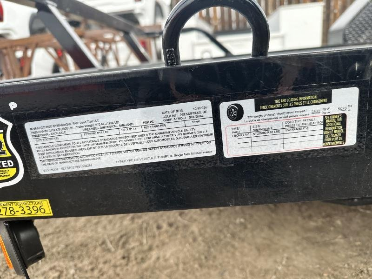New 2025 Load Trail 6.5-12 Single Axle Tilt deck Equipmet Hauler 7K GVWR