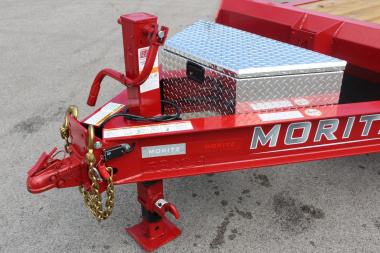 New 2025 Moritz ELBH 7' x 22' Low Pro - Aluminum Ramps - Equipment Trailer - 14000# GVW