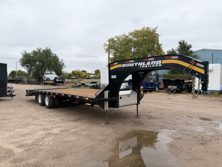 New 2026 Southland Trailers 8.5-28 Engineered Beam Gooseneck W/ Max Ramps 38K GVWR