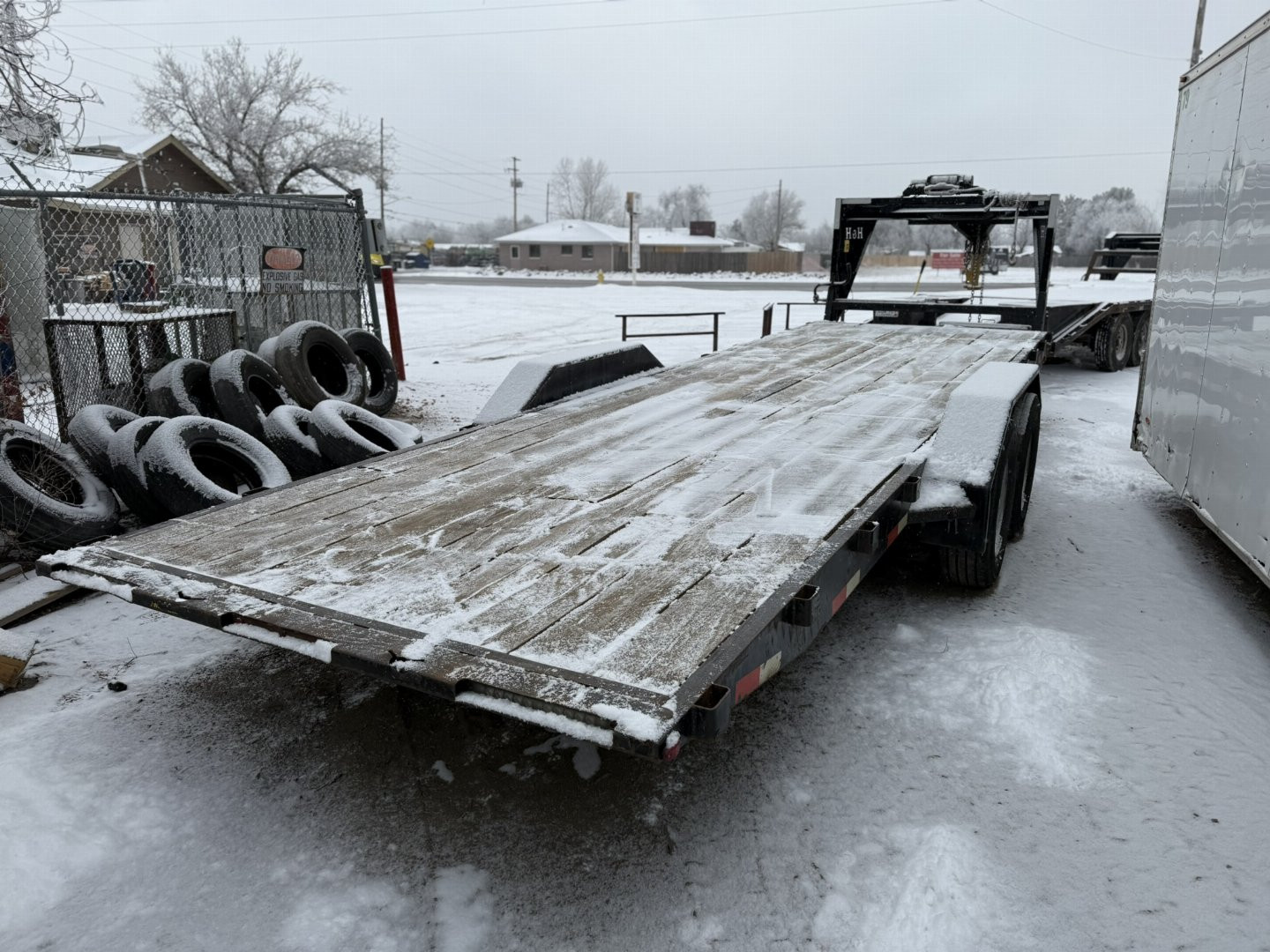Used 2008 H&H Trailers 7-HD24GooseneckTILT