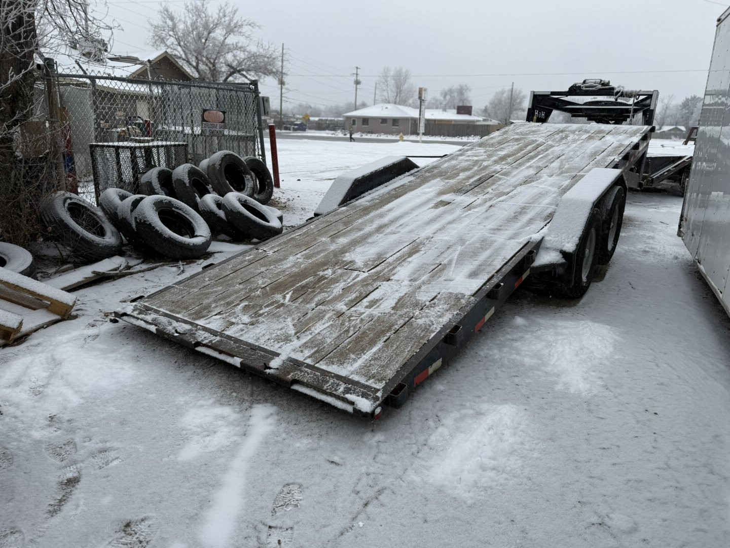 Used 2008 H&H Trailers 7-HD24GooseneckTILT