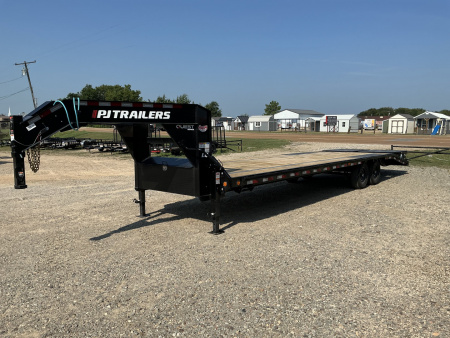 New 2026 PJ 102”x30’ Quest Gooseneck Flatbed w/ Singles – LQ