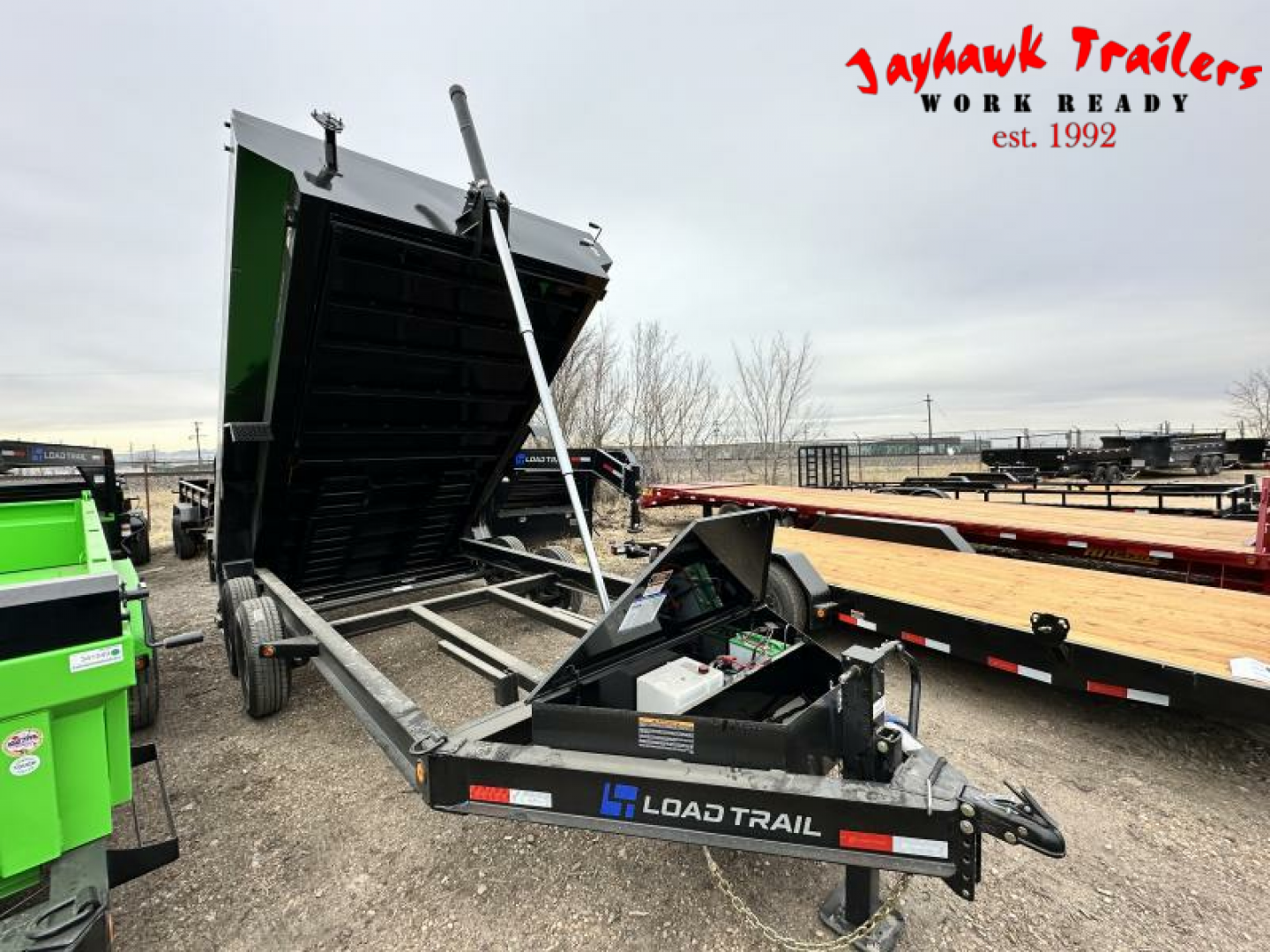 New 2025 Load Trail 7-14 Dump W/ Max Bed Telescopic 7K Axles