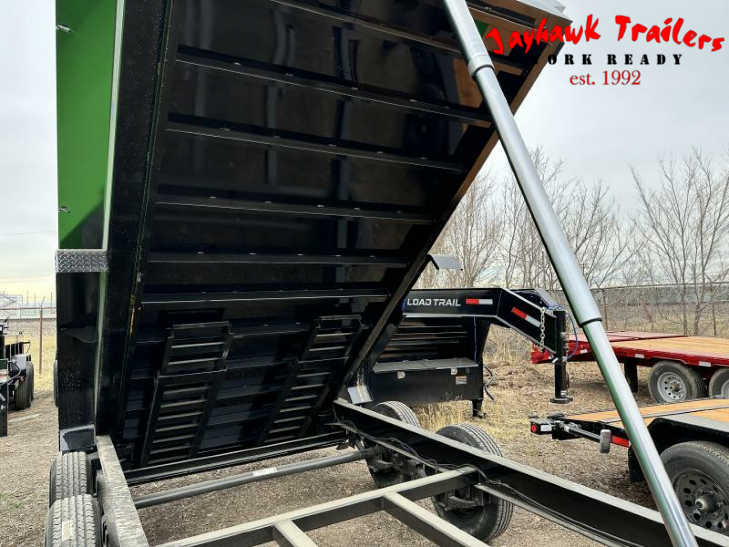 New 2025 Load Trail 7-14 Dump W/ Max Bed Telescopic 7K Axles