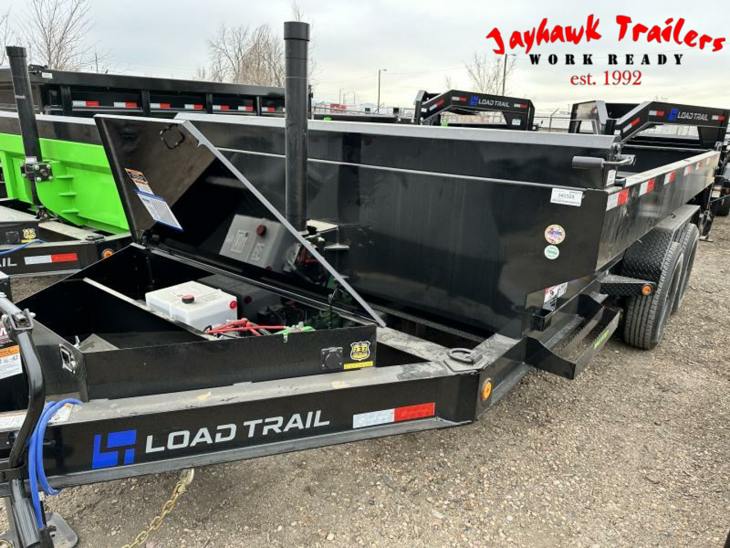 New 2025 Load Trail 7-14 Dump W/ Max Bed Telescopic 7K Axles