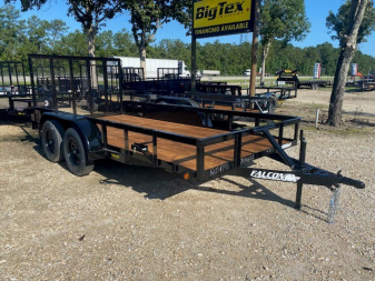 New 2025 Falcon Trailers 6.05 x 14 Std Dty TA Utility Trailer