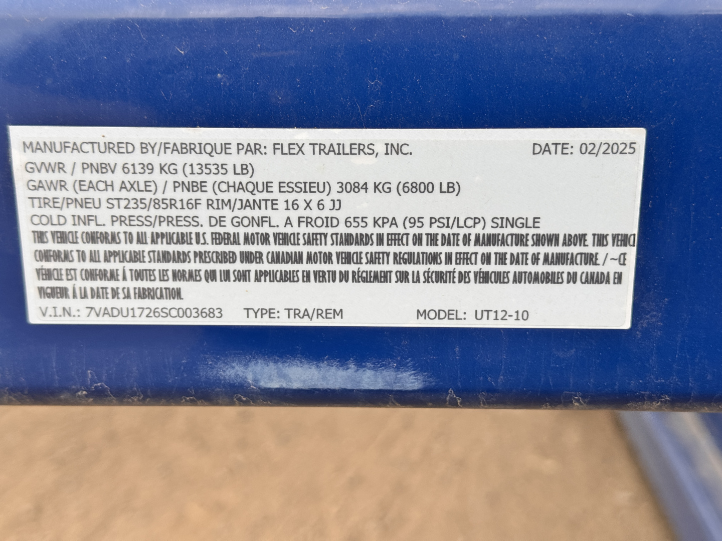 New 2025 Air Tow UT12-10 Drop Deck Trailer