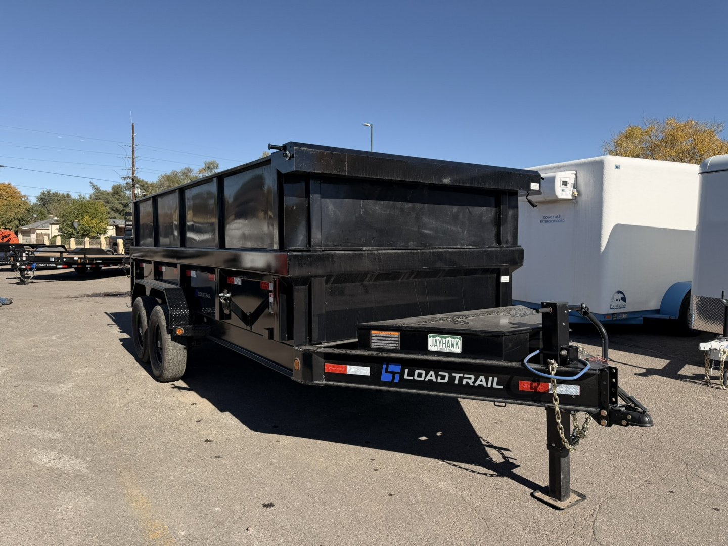 New 2025 Load Trail 7-16 Dump 7 Gauge Floor 7K Axles, W2'SideExtensions