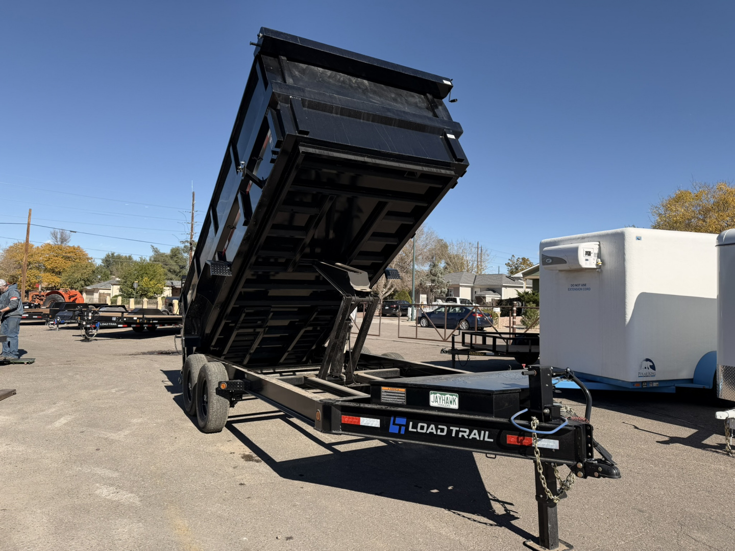 New 2025 Load Trail 7-16 Dump 7 Gauge Floor 7K Axles, W2'SideExtensions