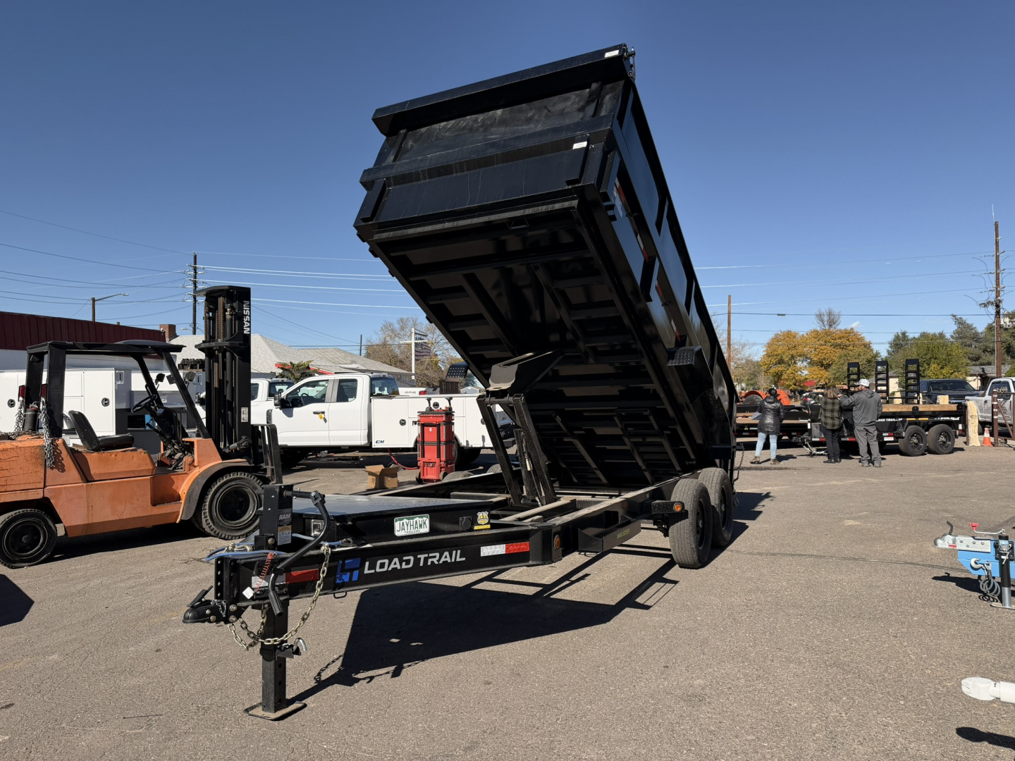 New 2025 Load Trail 7-16 Dump 7 Gauge Floor 7K Axles, W2'SideExtensions