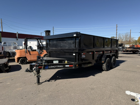 New 2025 Load Trail 7-16 Dump 7 Gauge Floor 7K Axles, W2'SideExtensions