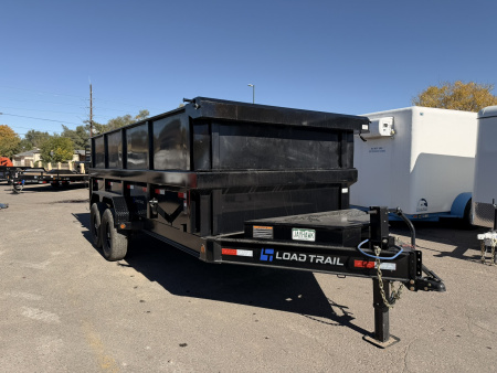 New 2025 Load Trail 7-16 Dump 7 Gauge Floor 7K Axles, W2'SideExtensions