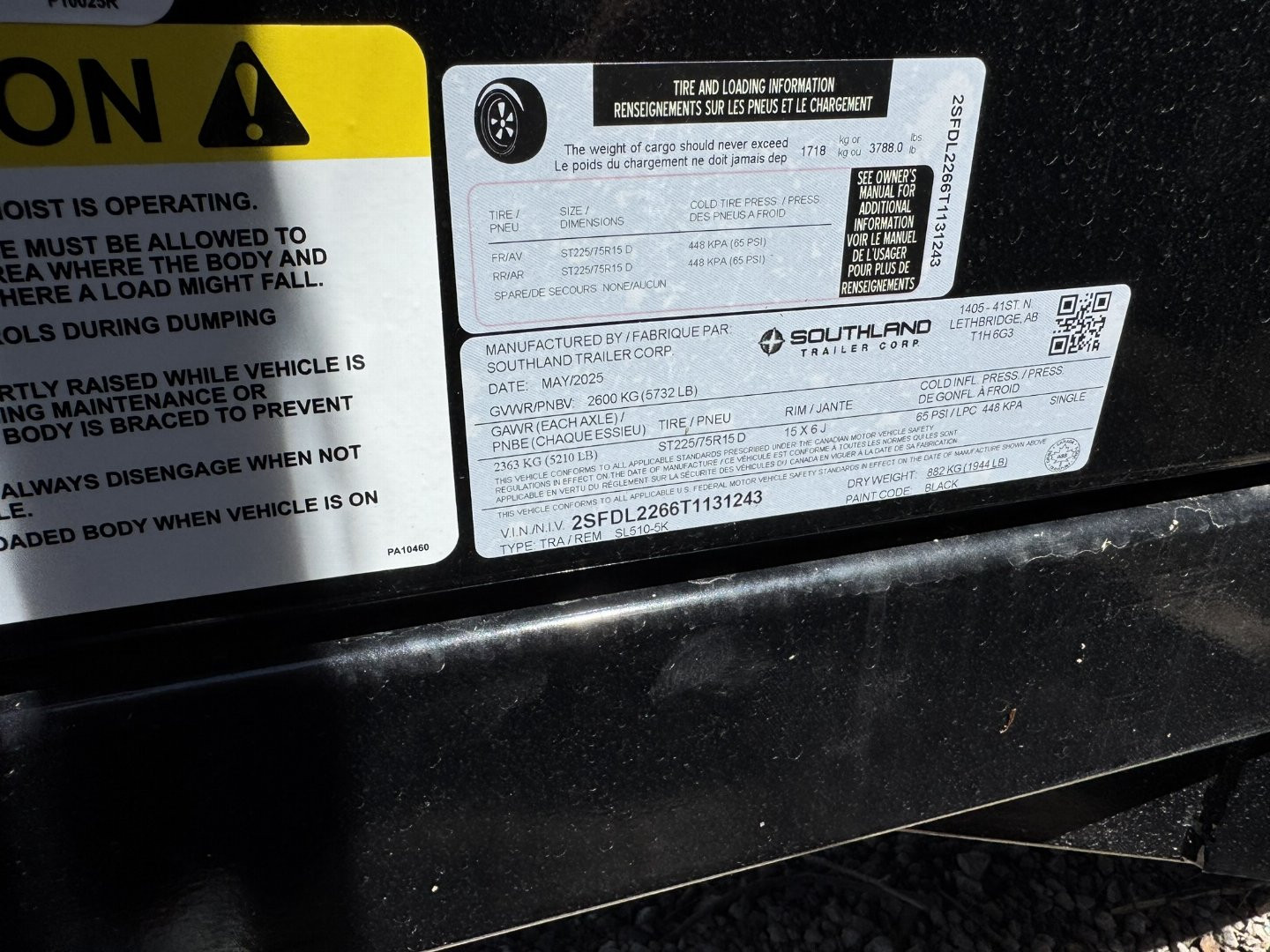 New 2026 Southland Trailers 5-10Dump5K Single Axle