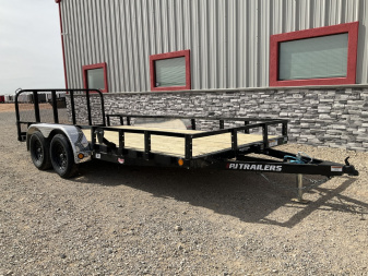 2026 PJ 83"x16' Tandem Axle Utility Trailer - UL