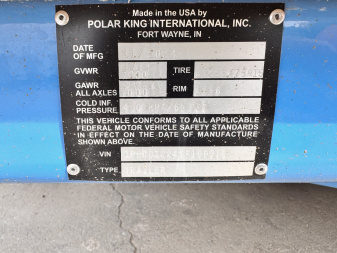 New 2025 Polar King 6-12  Refrigerated Reefer Trailer