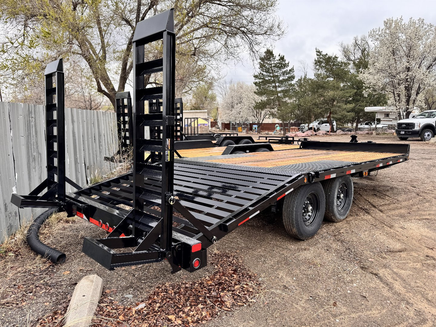 New 2025 Load Trail 8.5-20 Deckover Equipment Hauler W/ Stand Up Ramps and Dove Tail 14K GVWR