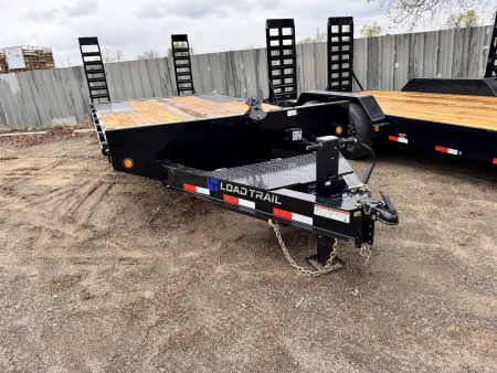 New 2025 Load Trail 8.5-20 Deckover Equipment Hauler W/ Stand Up Ramps and Dove Tail 14K GVWR