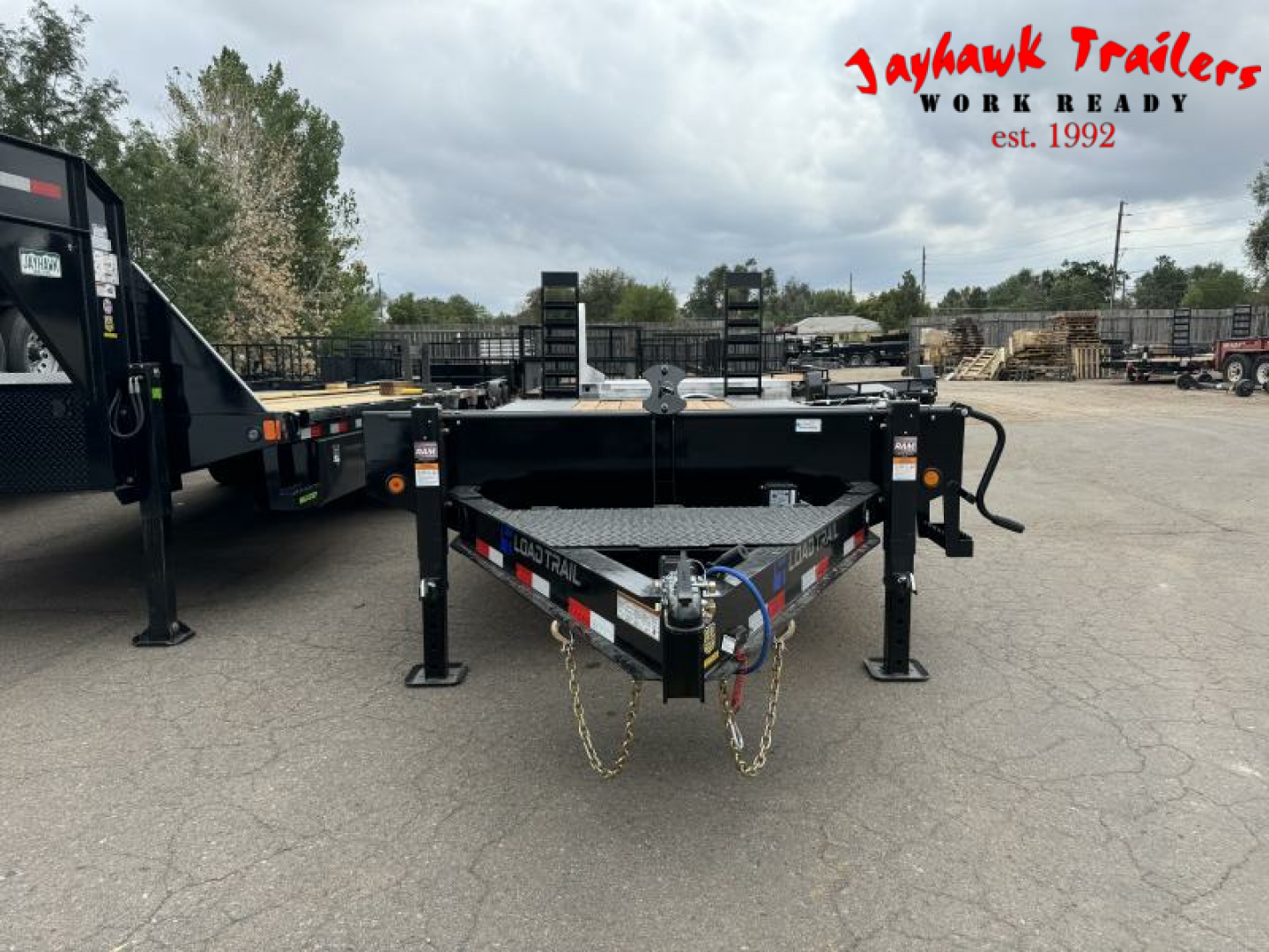 New 2025 Load Trail 8.5-20 Deckover Equipment Hauler W/ Stand Up Ramps and Dove Tail 14K GVWR
