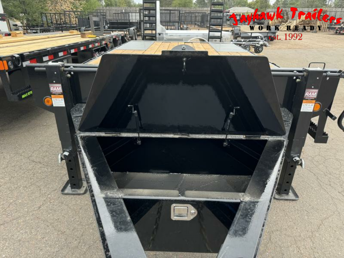New 2025 Load Trail 8.5-20 Deckover Equipment Hauler W/ Stand Up Ramps and Dove Tail 14K GVWR