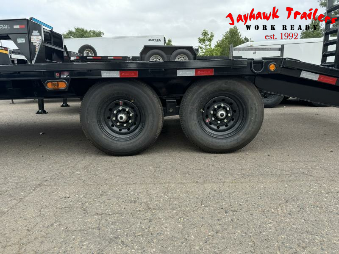 New 2025 Load Trail 8.5-20 Deckover Equipment Hauler W/ Stand Up Ramps and Dove Tail 14K GVWR