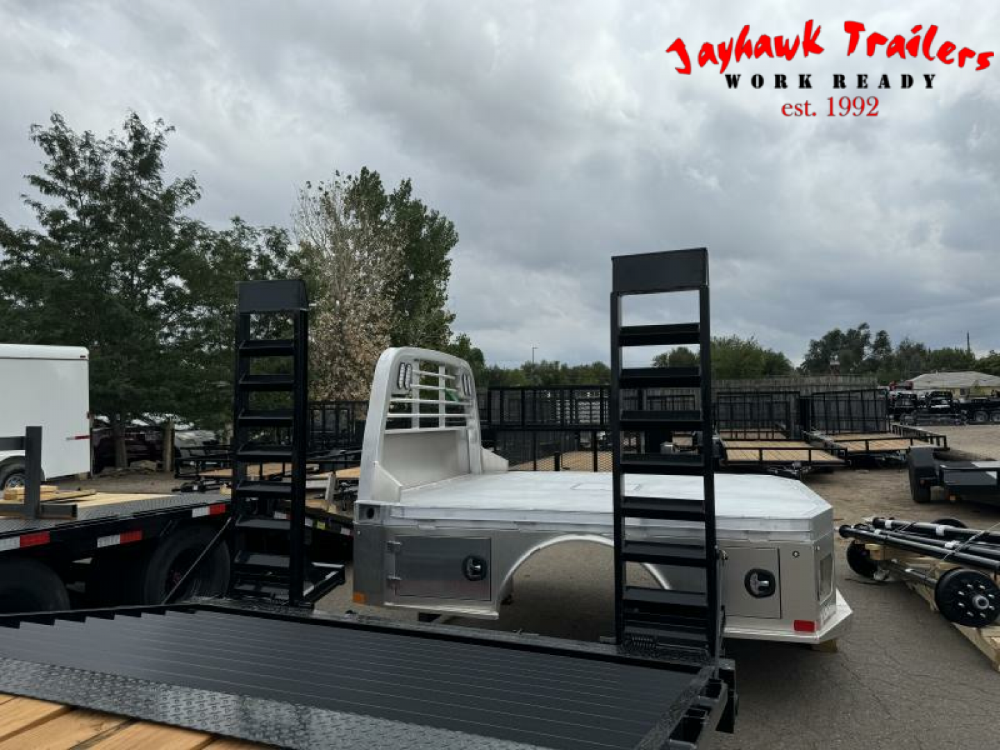 New 2025 Load Trail 8.5-20 Deckover Equipment Hauler W/ Stand Up Ramps and Dove Tail 14K GVWR
