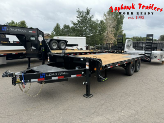 New 2025 Load Trail 8.5-20 Deckover Equipment Hauler W/ Stand Up Ramps and Dove Tail 14K GVWR