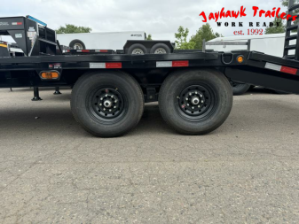 New 2025 Load Trail 8.5-20 Deckover Equipment Hauler W/ Stand Up Ramps and Dove Tail 14K GVWR