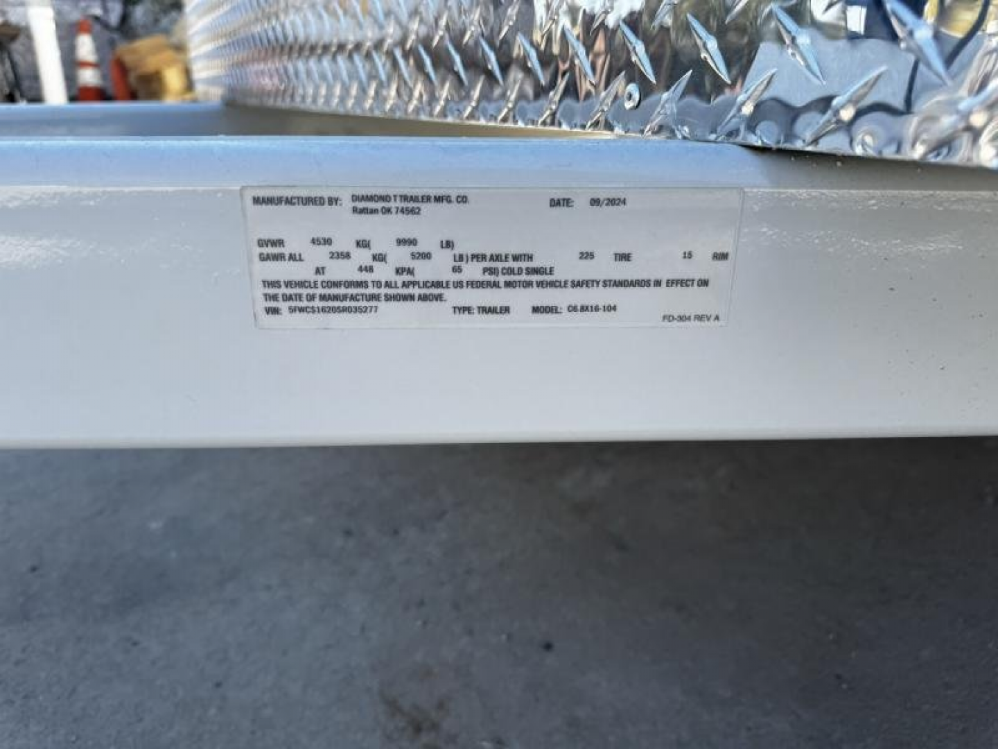 New 2025 Diamond T 6.8-16Enclosed Contractor Trailer