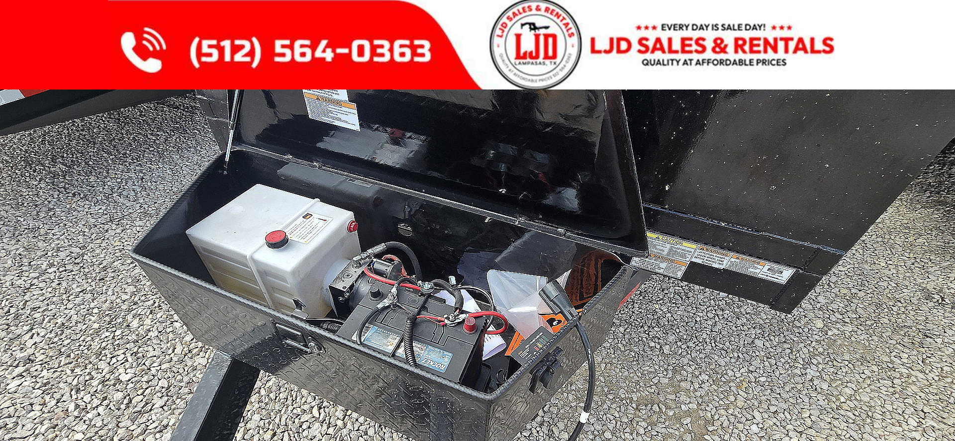 New 2025 Texas Pride - 7' x 14' x 3' Dump Trailer - Tarp - Ramps