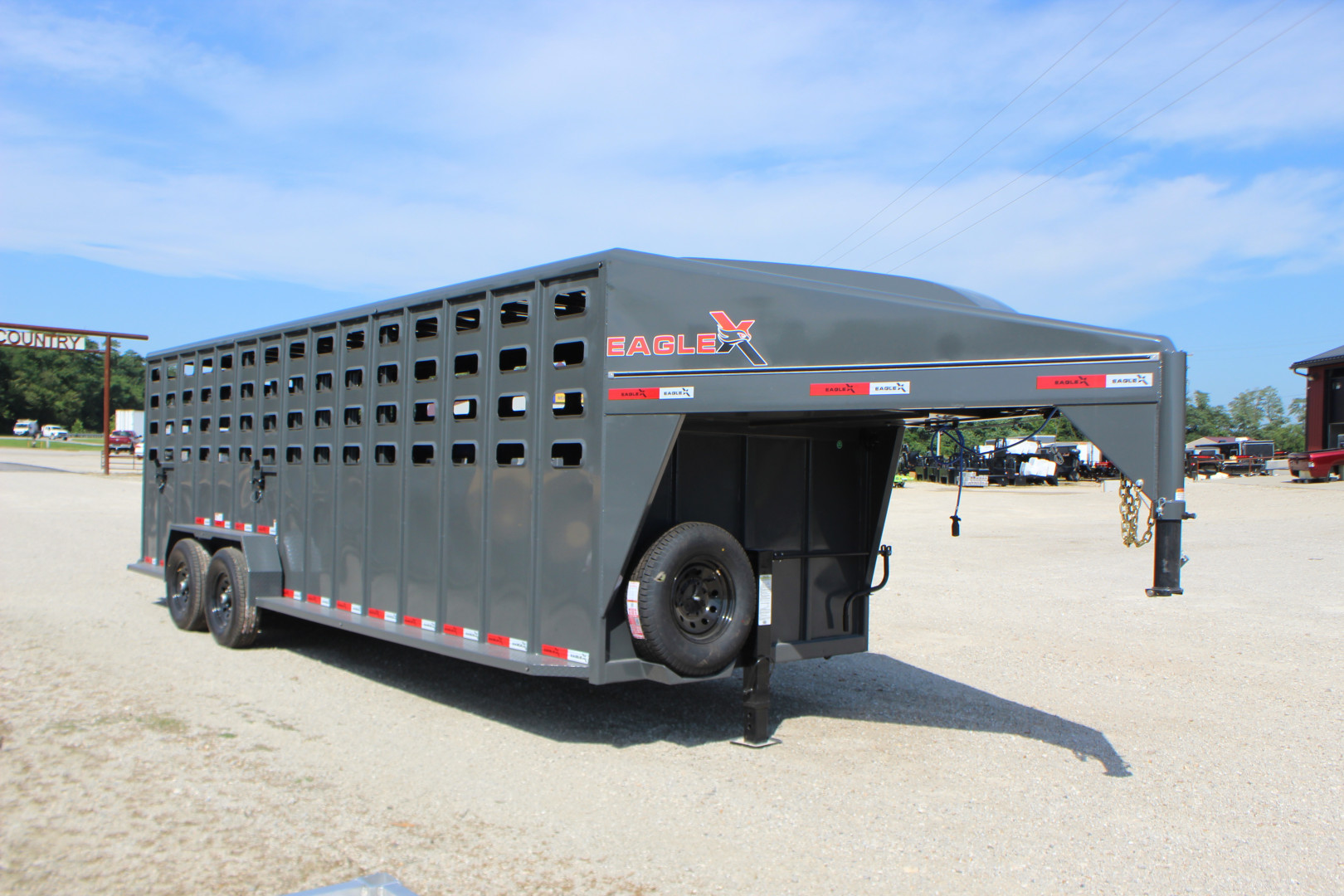 New 2025 Eagle X Trailers 6.8 x24 Gooseneck LIvestock Trailer