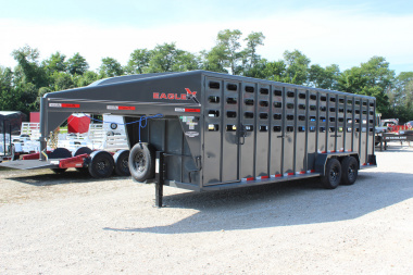 New 2025 Eagle X Trailers 6.8 x24 Gooseneck LIvestock Trailer