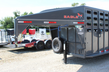 New 2025 Eagle X Trailers 6.8 x24 Gooseneck LIvestock Trailer