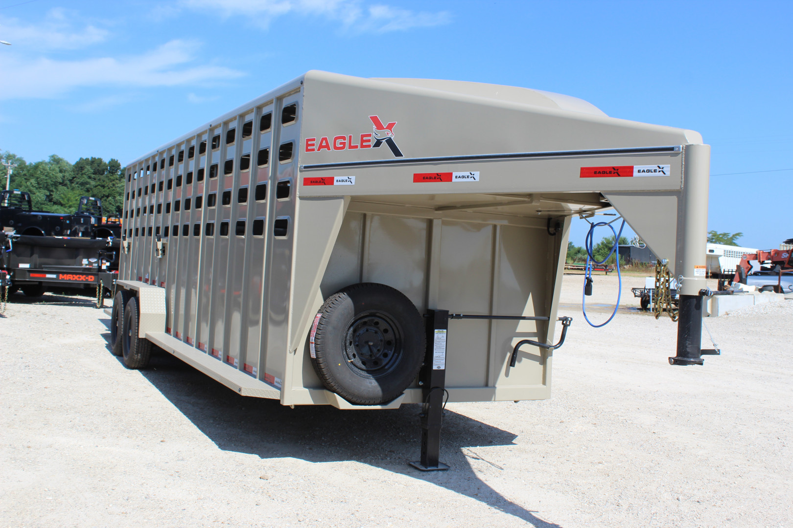 New 2025 Eagle X Trailers 6.8' x24' Gooseneck LIvestock Trailer