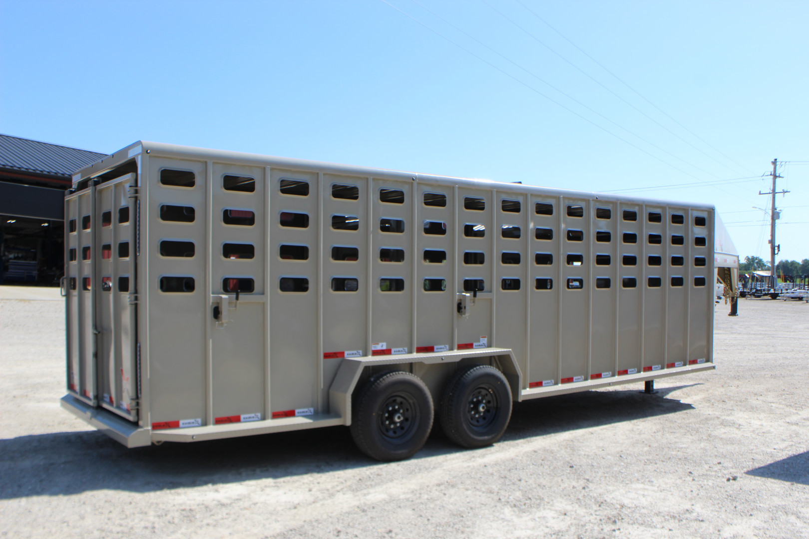 New 2025 Eagle X Trailers 6.8' x24' Gooseneck LIvestock Trailer