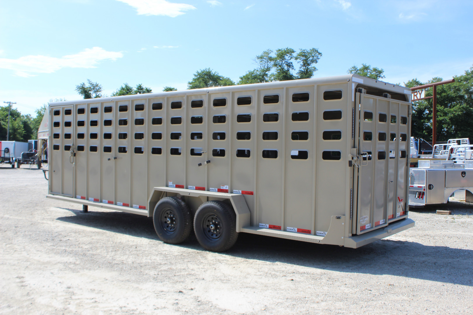 New 2025 Eagle X Trailers 6.8' x24' Gooseneck LIvestock Trailer