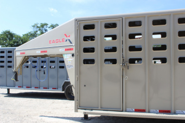 New 2025 Eagle X Trailers 6.8' x24' Gooseneck LIvestock Trailer