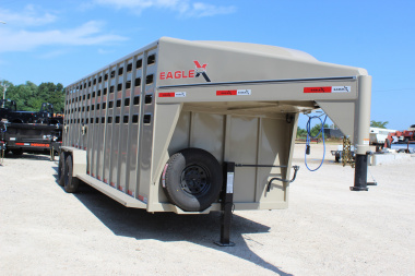 New 2025 Eagle X Trailers 6.8' x24' Gooseneck LIvestock Trailer