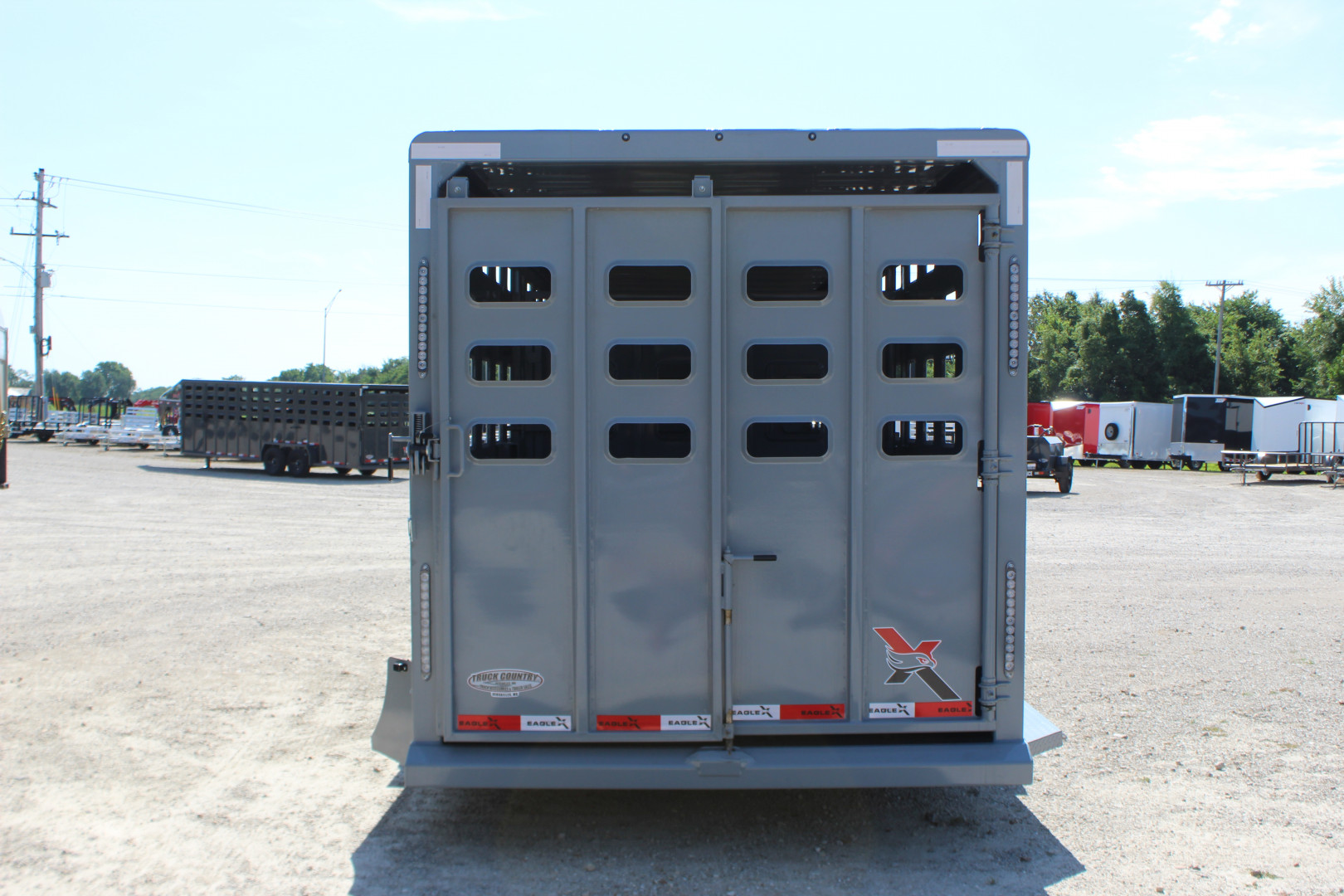 New 2025 Eagle X 6.8' x24' Gooseneck LIvestock Trailer