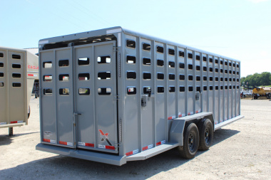 New 2025 Eagle X 6.8' x24' Gooseneck LIvestock Trailer