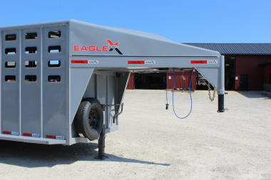 New 2025 Eagle X 6.8' x24' Gooseneck LIvestock Trailer