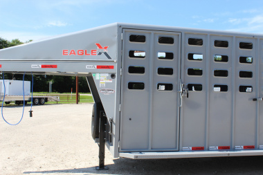 New 2025 Eagle X 6.8' x24' Gooseneck LIvestock Trailer