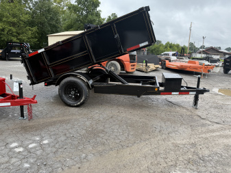 New 2025 P & T Trailers 5x10 DUMP 3 WAY GATE Dump Trailer