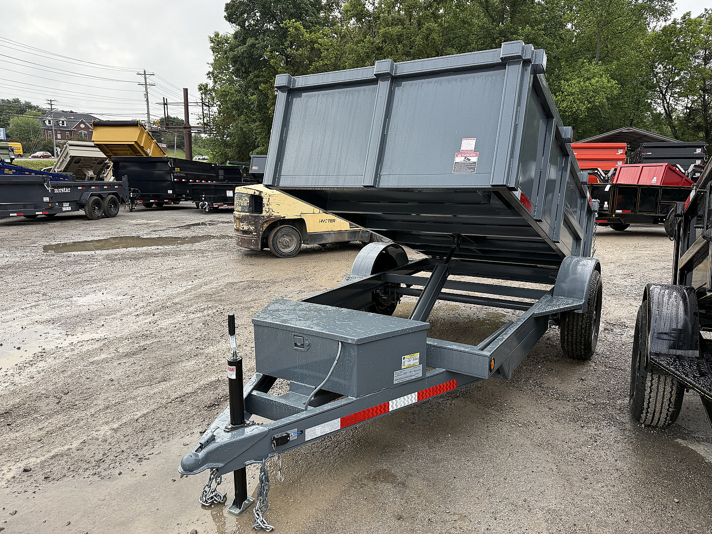 New 2025 P & T Trailers 5X10 DUMP 3 WAY GATE Dump Trailer
