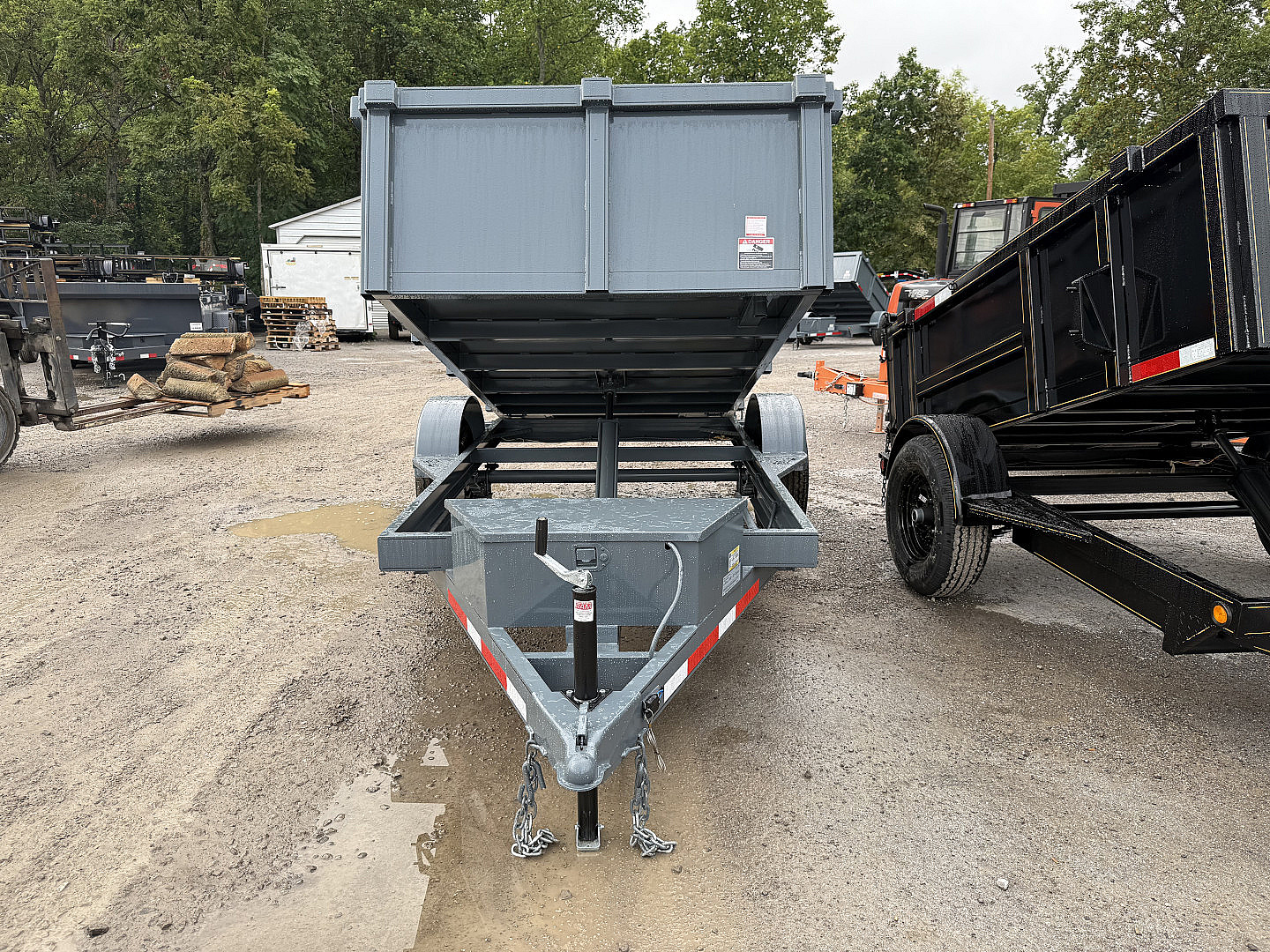 New 2025 P & T Trailers 5X10 DUMP 3 WAY GATE Dump Trailer